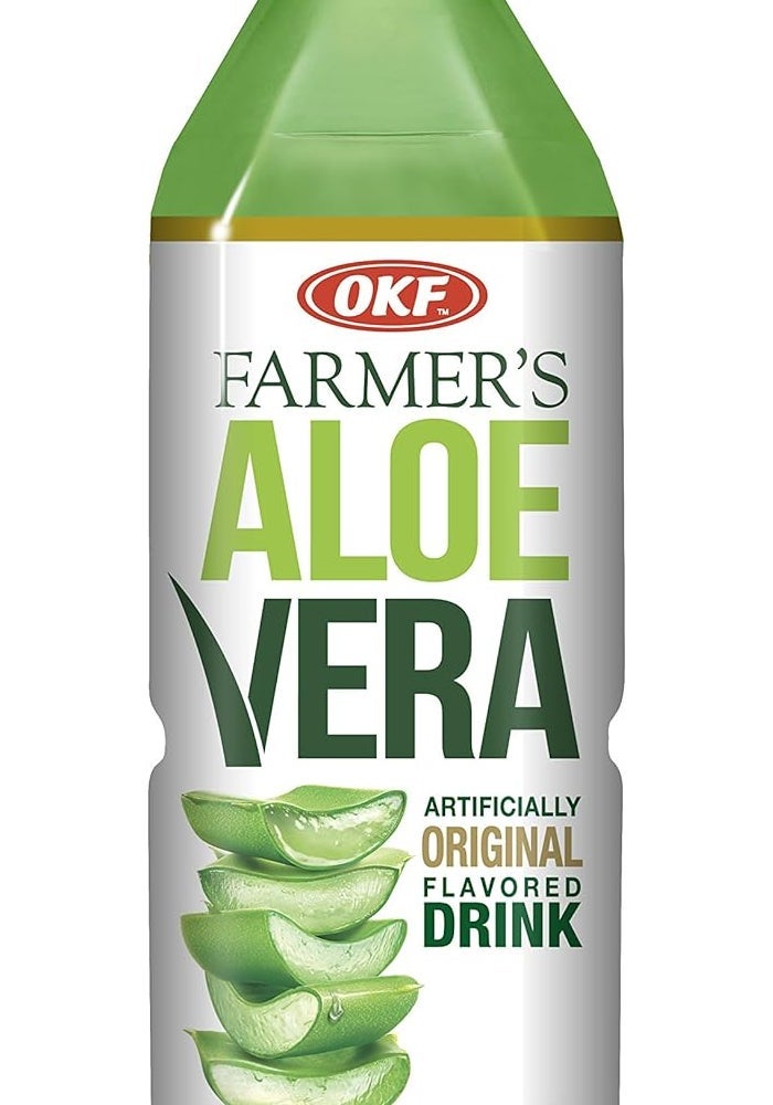 OKF Farmer's Aloe Vera Drink, Original - Pack of 12 - Image 1